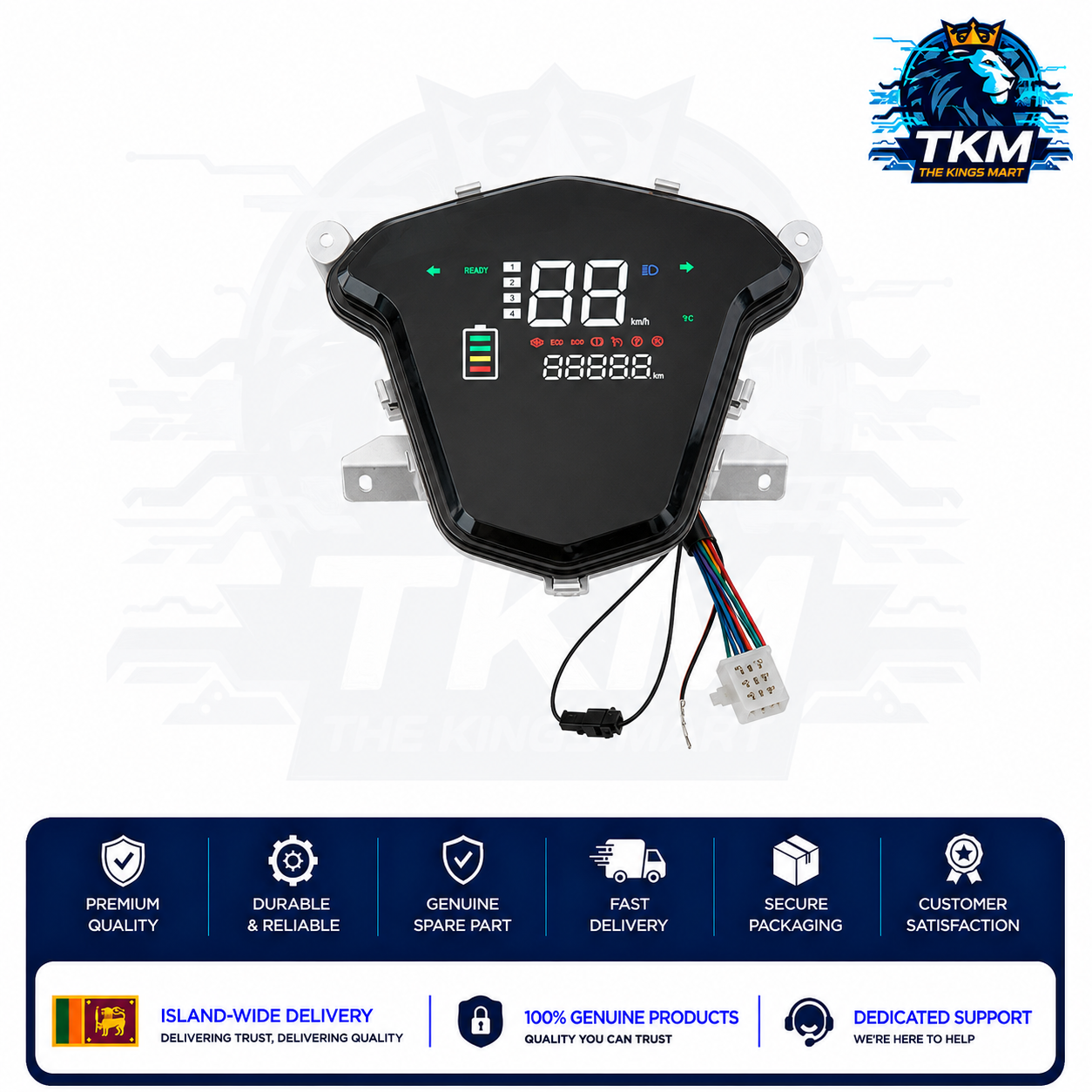 LED Color Display Assey with Single Line Communication 48-72V Inside Mount  Butterfly wings type