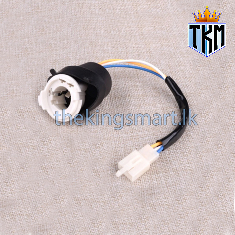 BA20D Bulb Holder Plastic with rubber cover