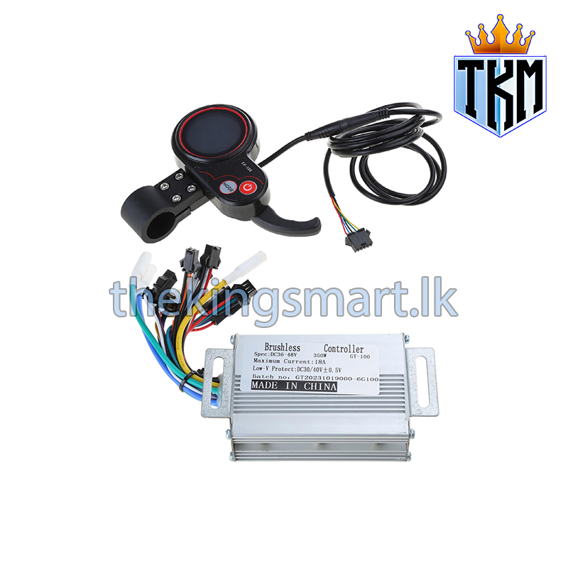 250W Ebike Controller, Display with Throttle & Wire Complete Set  36V 48V