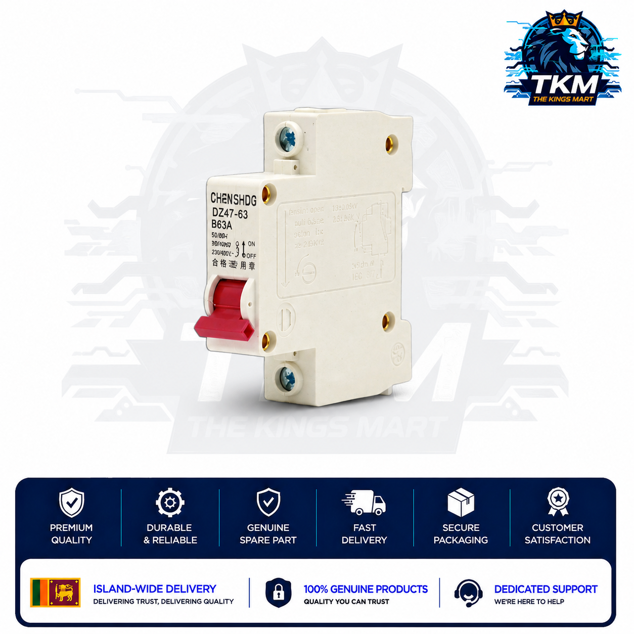 DC 60A MCB Circuit Breaker BEIYI Brand Battery Protector