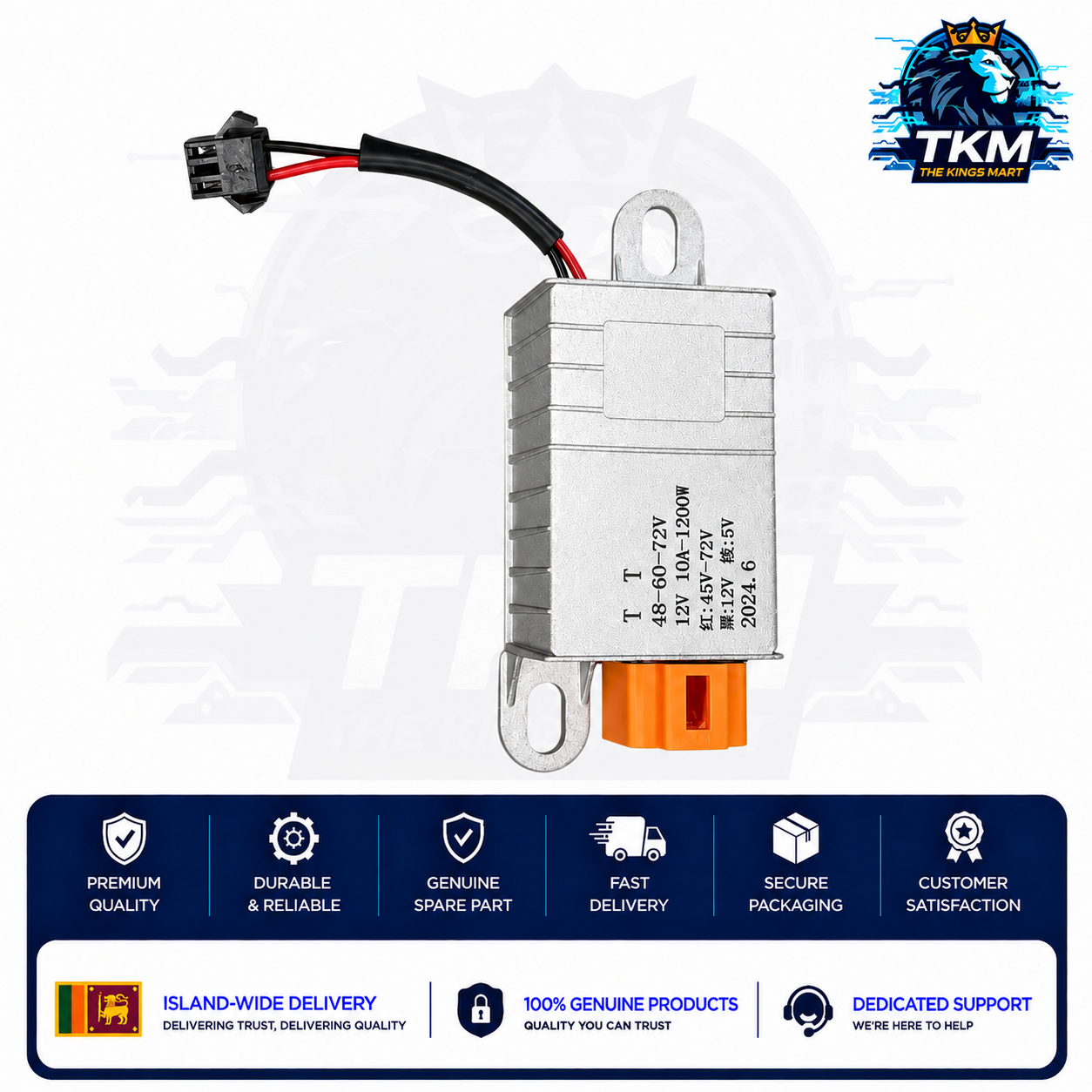 DC Converter DC48V-72V To DC 12V 10A with 5V 1A Buck Converter