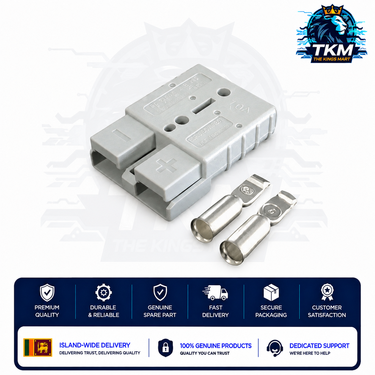 1 Piece 2 Wire Anderson plug 50A 600V for Lithium Battery