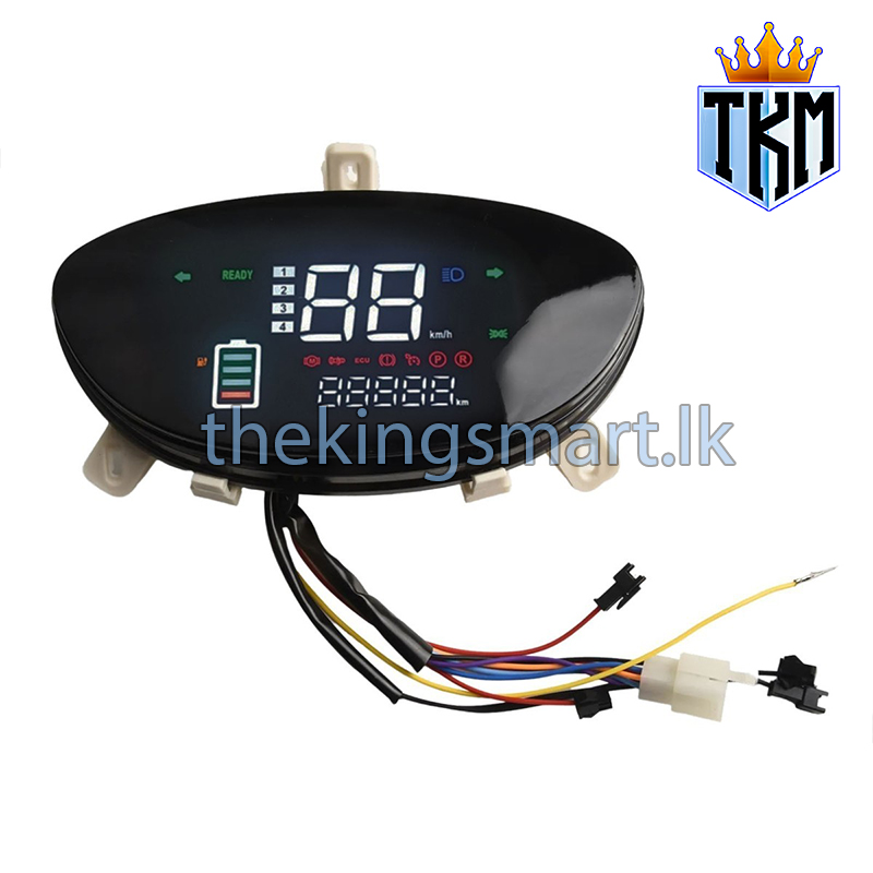 LED Color Display Assey with Single Line Communication 48-72V Inside Mount Ovel Shape