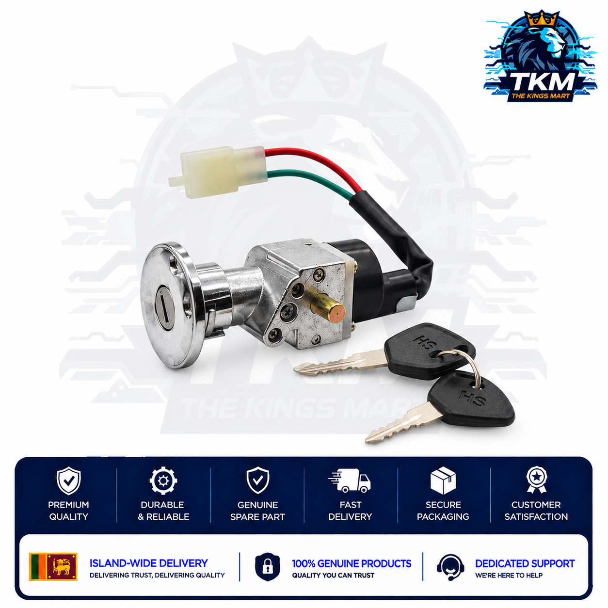 Key Lock Switch without seat lock 2 wire model 1