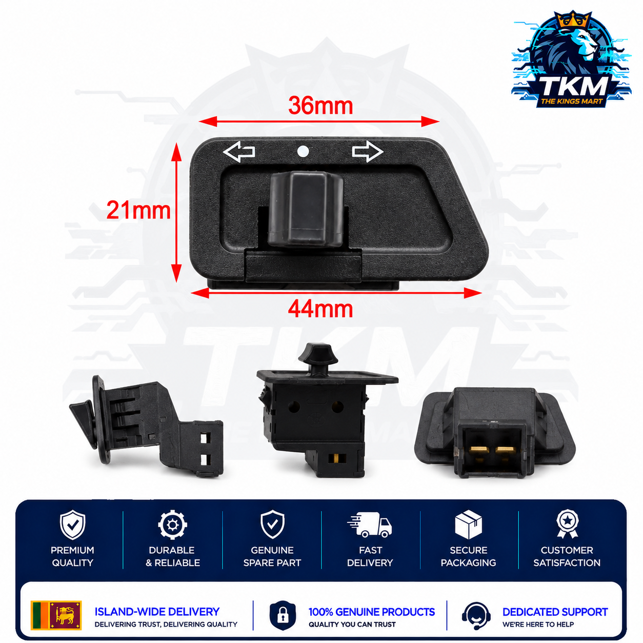 Turn Signal On Switch angle squire shape