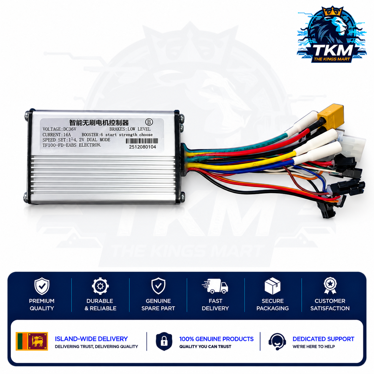 TF100 36V/48V 350W/450W BLDC Controller for Electric Bike