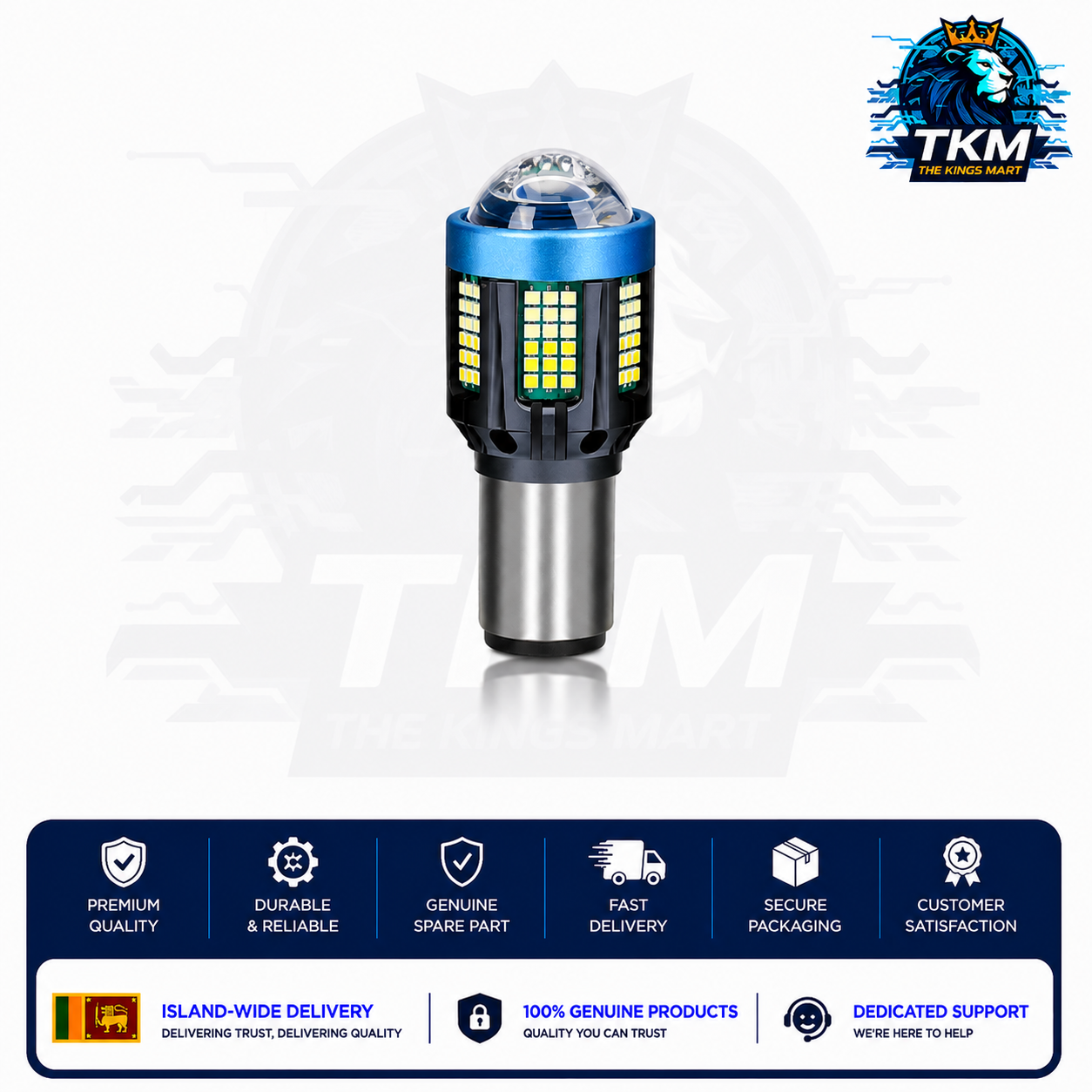 LED Head Light 12V-80V for Electric Bikes, BA20D