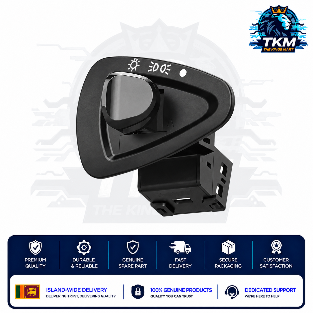 Headlight On Off Switch triangle shape single connector type