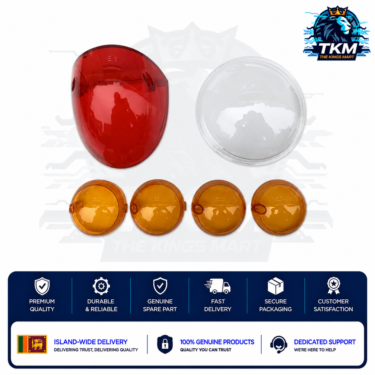 Light Lens Set Head, Signal, Tail Lamps TK10 Model
