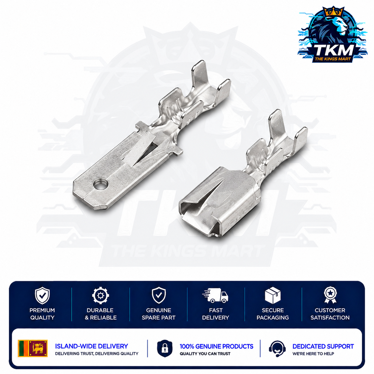Electric Bike Wire Connector Metal Clip 6.3B Size Circuit Wiring Bare Terminal for Wire Sockets Clips Plugs